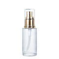 Glass Sterile Airless Pump glass  Bottle for Refillable Cosmetic Container